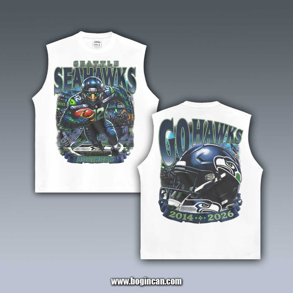 VINTAGE TANK TOP | GO HAWKS 10.14