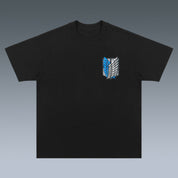 VINTAGE TEE |  ATTACK ON TITAN & GIVE YOUR HEARTS