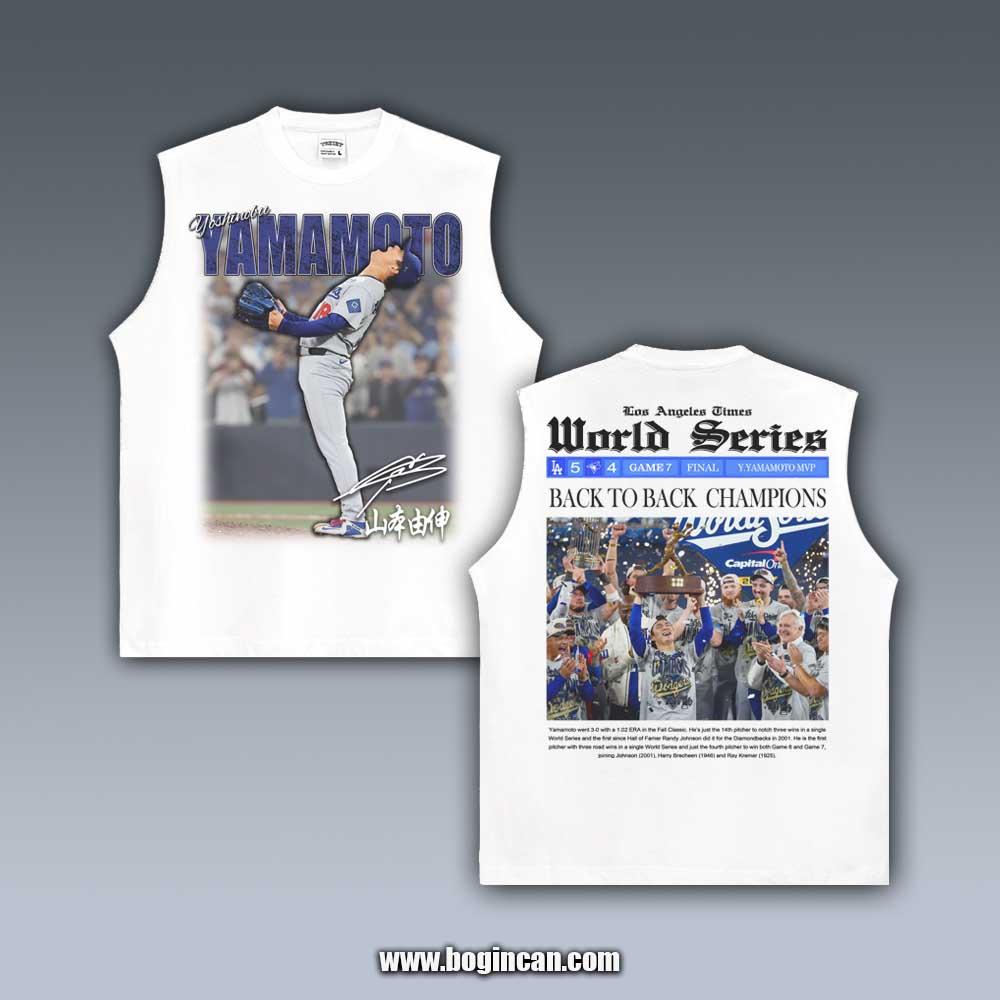 VINTAGE TANK TOP | DODGERS YAMAMOTO 11.3