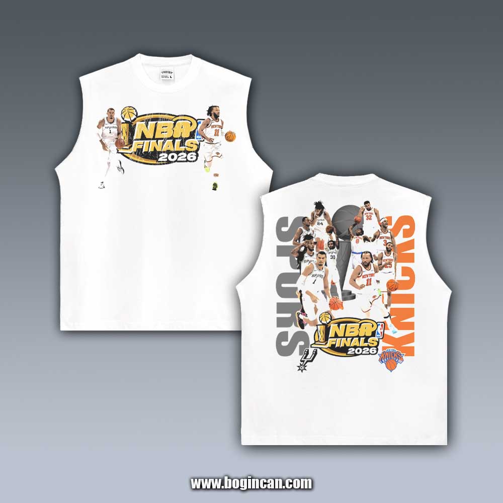 VINTAGE TANK TOP | 2026 NBA FINALS SPURS VS KNICKS 6.4