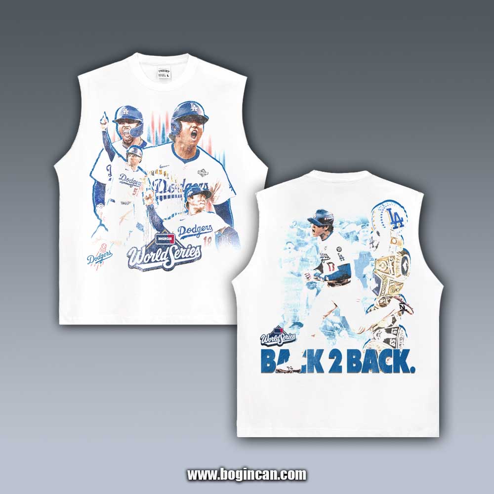 VINTAGE TANK TOP | DODGER BACK TO BACK CHAMPS 11.7