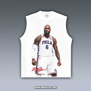 VINTAGE TANK TOP | LEBRON JAMES 76ERS 7.27.1