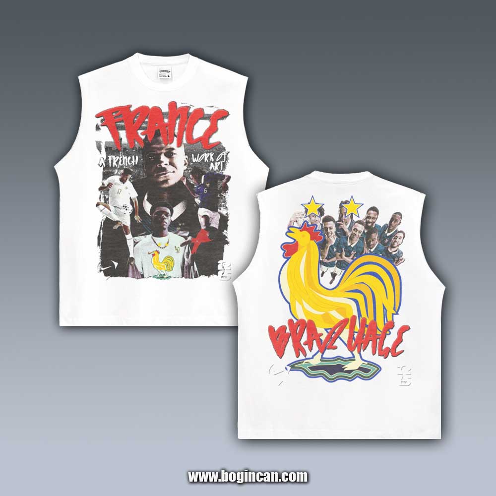 VINTAGE TANK TOP | FRANCE WC26 BRAQUAGE 6.8