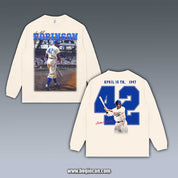 VINTAGE LONG SLEEVE TEE | JACKIE ROBINSON