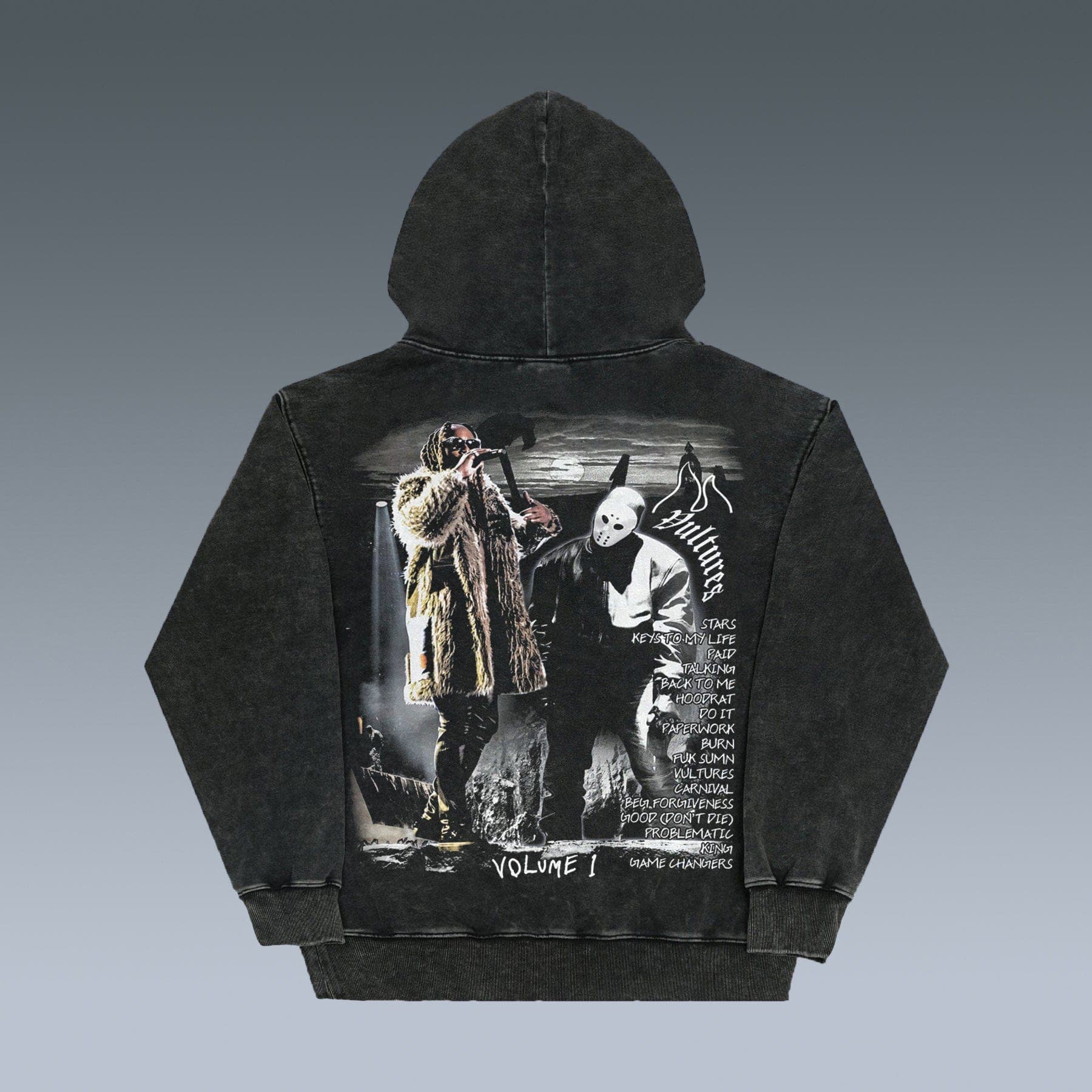 VINTAGE HOODIES | VULTURES V1-KANYE WEST