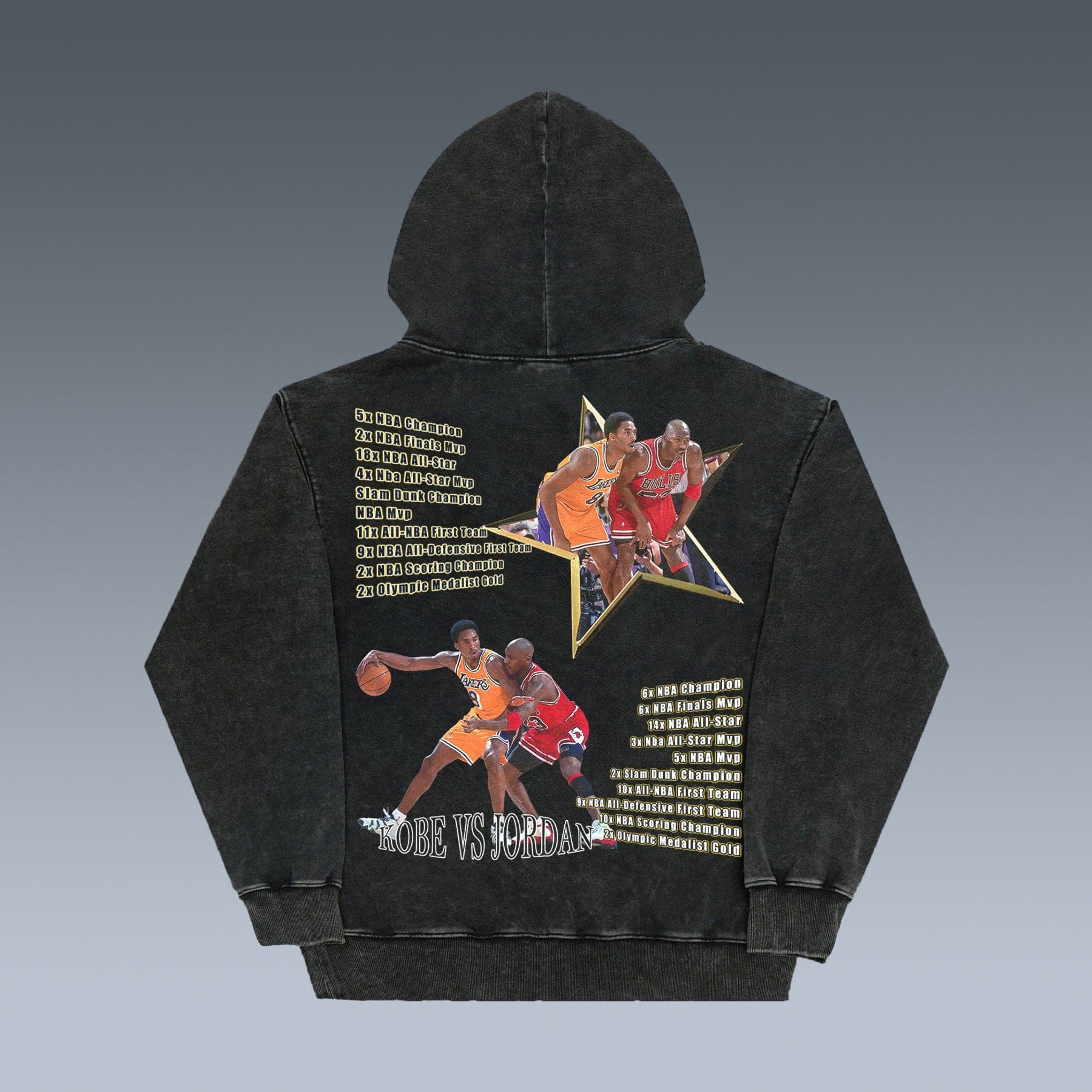 VINTAGE HOODIES | KOBE VS JORDAN- 24 VS 23
