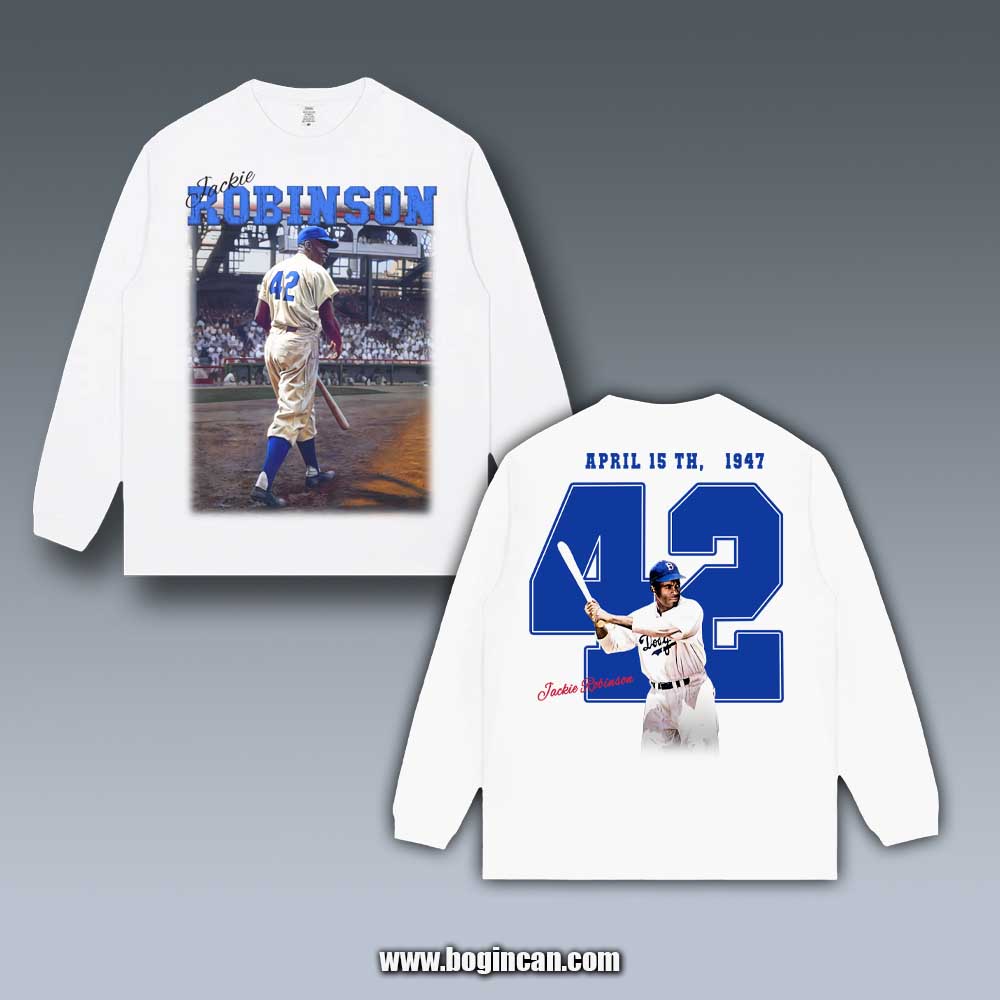 VINTAGE LONG SLEEVE TEE | JACKIE ROBINSON