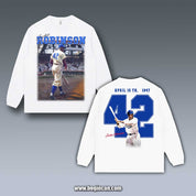 VINTAGE LONG SLEEVE TEE | JACKIE ROBINSON