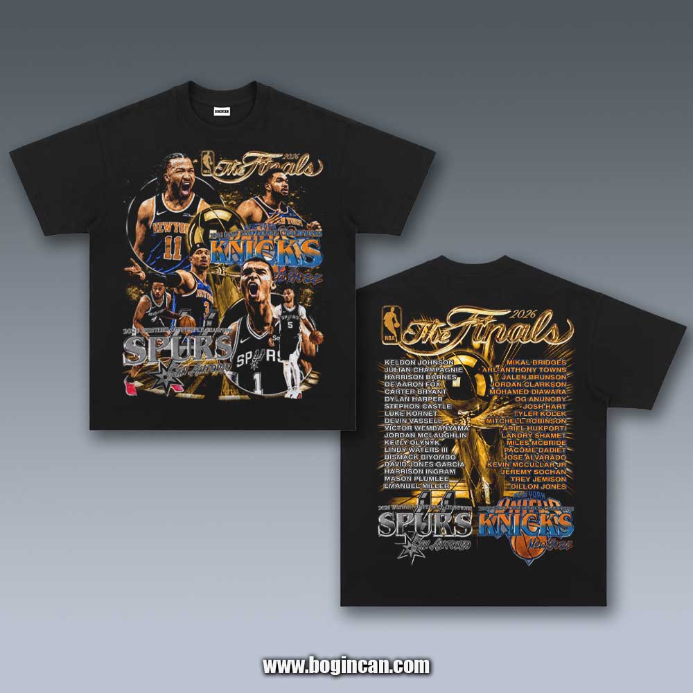 VINTAGE TEE | 2026 NBA FINALS SPURS VS KNICKS 6.3.1
