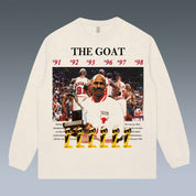 VINTAGE LONG SLEEVE TEE | MICHAEL JORDAN- THE GOAT