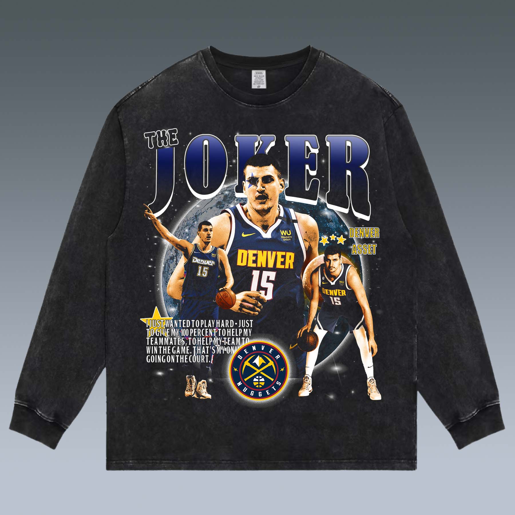 VINTAGE LONG SLEEVE TEE | NIKOLA JOKIC
