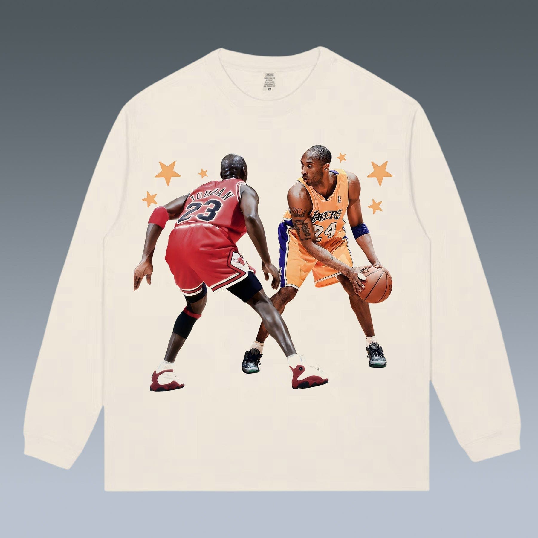 VINTAGE LONG SLEEVE TEE | KOBE VS JORDAN-8VS23