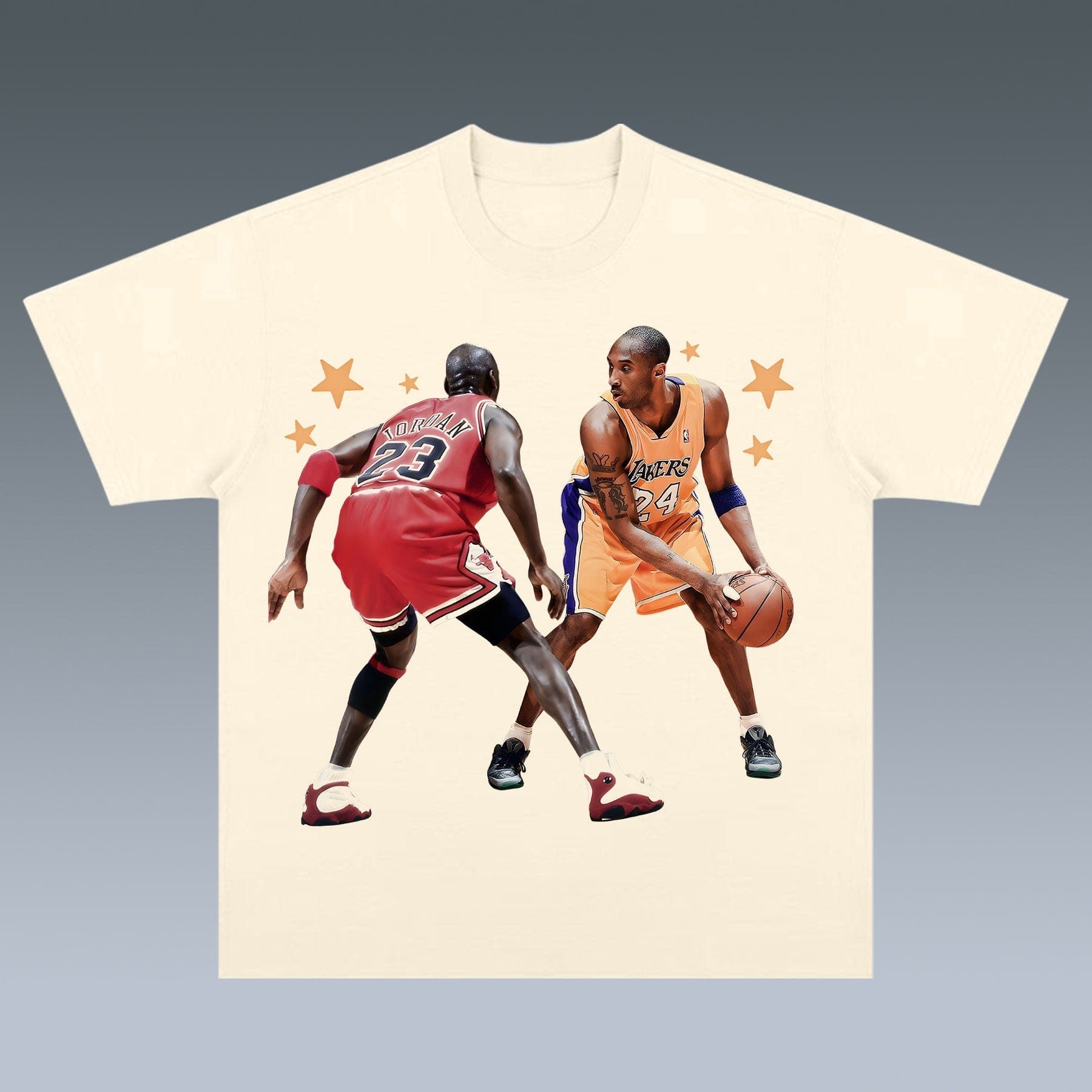 VINTAGE TEE |  KOBE VS JORDAN- 24VS23