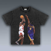 VINTAGE TEE | KOBE VS JORDAN FADEAWAY 4.23