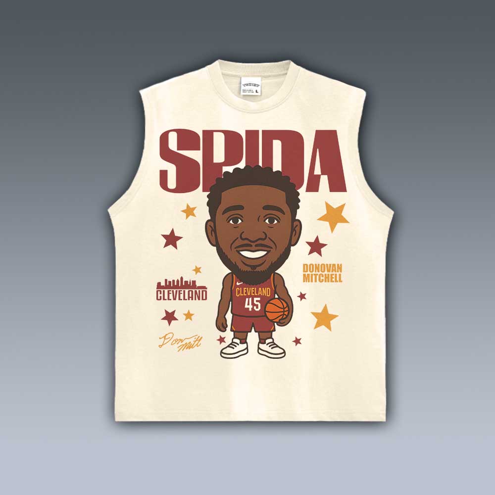 VINTAGE TANK TOP | DONOVAN MITCHELL CARTOON