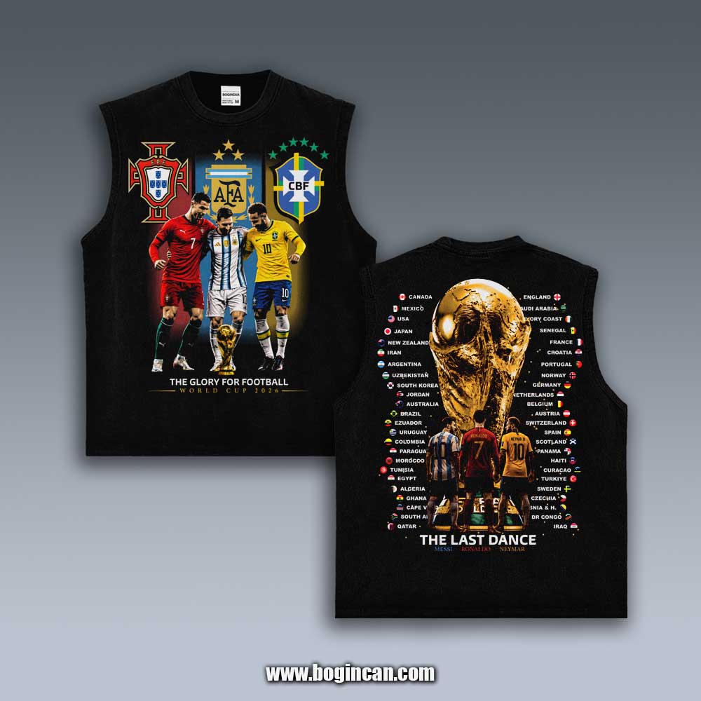 VINTAGE TANK TOP | MESSI X RONALDO X NEYMAR 7.8