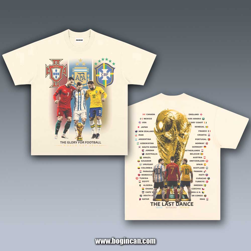 VINTAGE TEE | MESSI X RONALDO X NEYMAR 7.8